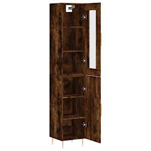 Skříň highboard kouřový dub 34,5 x 34 x 180 cm kompozitní dřevo - obrázek 4