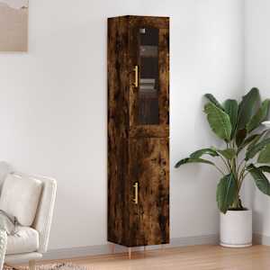 Skříň highboard kouřový dub 34,5 x 34 x 180 cm kompozitní dřevo - obrázek 1