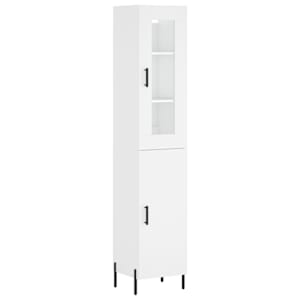 Skříň highboard bílá 34,5 x 34 x 180 cm kompozitní dřevo - obrázek 2