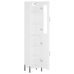 Skříň highboard bílá 34,5 x 34 x 180 cm kompozitní dřevo - obrázek 4