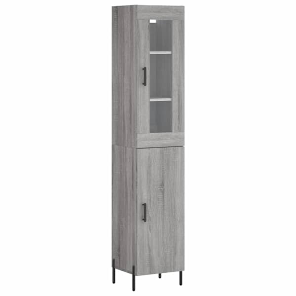 vidaXL k&otilde;rge kapp, hall Sonoma tamm, 34,5x34x180 cm, tehispuit