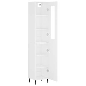 Skříň highboard bílá 34,5 x 34 x 180 cm kompozitní dřevo - obrázek 4