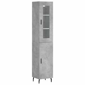 Skříň highboard betonově šedá 34,5x34x180 cm kompozitní dřevo - obrázek 2