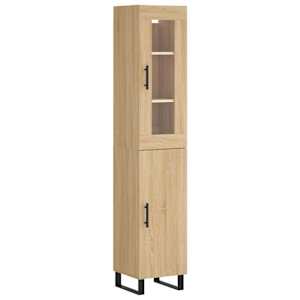 Skříň highboard dub sonoma 34,5 x 34 x 180 cm kompozitní dřevo - obrázek 2