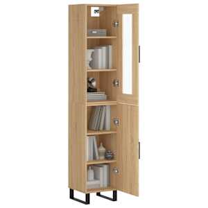 Skříň highboard dub sonoma 34,5 x 34 x 180 cm kompozitní dřevo - obrázek 3