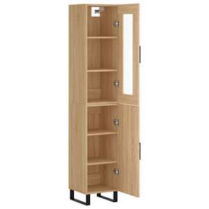 Skříň highboard dub sonoma 34,5 x 34 x 180 cm kompozitní dřevo - obrázek 4