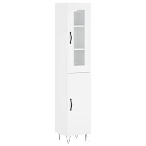 Skříň highboard bílá 34,5 x 34 x 180 cm kompozitní dřevo - obrázek 2