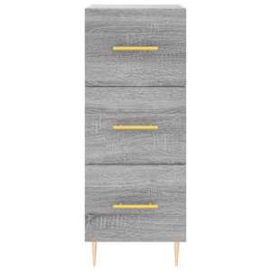 Skříň highboard šedá sonoma 34,5 x 34 x 180 cm kompozitní dřevo - obrázek 6
