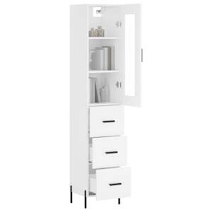 vidaXL Highboard Wei&szlig; 34,5x34x180 cm Holzwerkstoff
