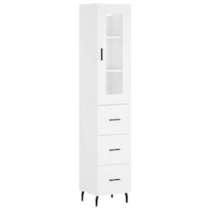 Skříň highboard bílá 34,5 x 34 x 180 cm kompozitní dřevo - obrázek 2