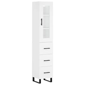 Skříň highboard bílá 34,5 x 34 x 180 cm kompozitní dřevo - obrázek 2