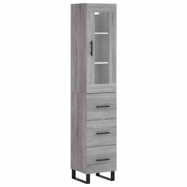 vidaXL k&otilde;rge kapp, hall Sonoma tamm, 34,5x34x180 cm, tehispuit