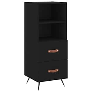 Skříň highboard černá 34,5 x 34 x 180 cm kompozitní dřevo - obrázek 5