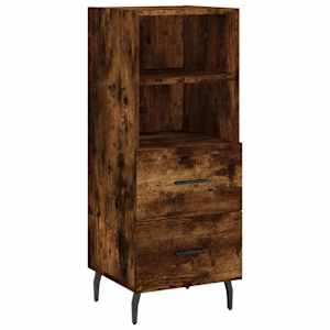 Skříň highboard kouřový dub 34,5 x 34 x 180 cm kompozitní dřevo - obrázek 5