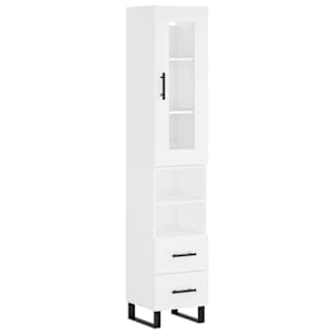 Skříň highboard bílá 34,5 x 34 x 180 cm kompozitní dřevo - obrázek 2