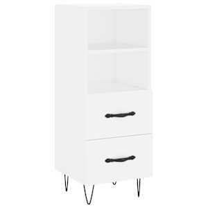 Skříň highboard bílá 34,5 x 34 x 180 cm kompozitní dřevo - obrázek 5