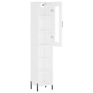 Skříň highboard bílá 34,5 x 34 x 180 cm kompozitní dřevo - obrázek 4