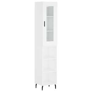 Skříň highboard bílá 34,5 x 34 x 180 cm kompozitní dřevo - obrázek 2