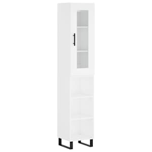 Skříň highboard bílá 34,5 x 34 x 180 cm kompozitní dřevo - obrázek 2