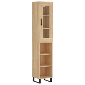 Skříň highboard dub sonoma 34,5 x 34 x 180 cm kompozitní dřevo - obrázek 2