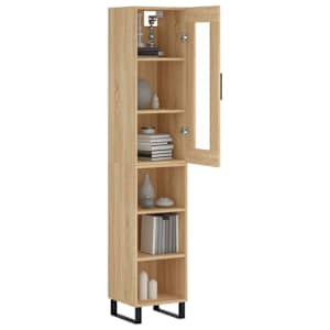 Skříň highboard dub sonoma 34,5 x 34 x 180 cm kompozitní dřevo - obrázek 3