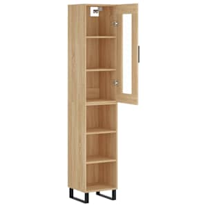 Skříň highboard dub sonoma 34,5 x 34 x 180 cm kompozitní dřevo - obrázek 4