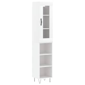 Skříň highboard bílá 34,5 x 34 x 180 cm kompozitní dřevo - obrázek 2