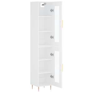 Skříň highboard bílá 34,5 x 34 x 180 cm kompozitní dřevo - obrázek 4