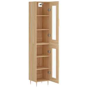 Skříň highboard dub sonoma 34,5 x 34 x 180 cm kompozitní dřevo - obrázek 4