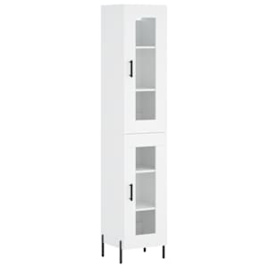 Skříň highboard bílá 34,5 x 34 x 180 cm kompozitní dřevo - obrázek 2