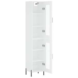 Skříň highboard bílá 34,5 x 34 x 180 cm kompozitní dřevo - obrázek 4