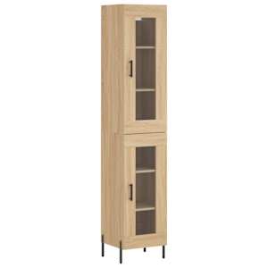 Skříň highboard dub sonoma 34,5 x 34 x 180 cm kompozitní dřevo - obrázek 2