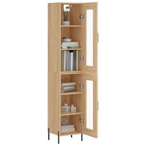 Skříň highboard dub sonoma 34,5 x 34 x 180 cm kompozitní dřevo - obrázek 3