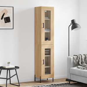 Skříň highboard dub sonoma 34,5 x 34 x 180 cm kompozitní dřevo - obrázek 1