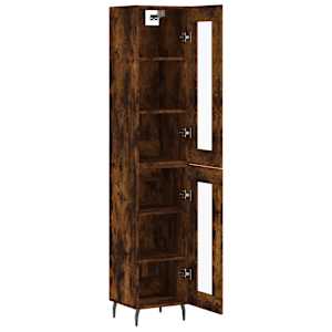 Skříň highboard kouřový dub 34,5 x 34 x 180 cm kompozitní dřevo - obrázek 4