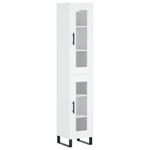Skříň highboard bílá 34,5 x 34 x 180 cm kompozitní dřevo - obrázek 2
