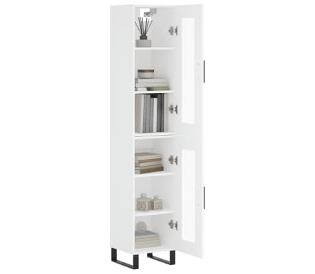 vidaXL Visoka komoda bijeli 34,5x34x180 cm od konstruiranog drva