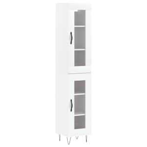 Skříň highboard bílá 34,5 x 34 x 180 cm kompozitní dřevo - obrázek 2