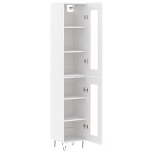 Skříň highboard bílá 34,5 x 34 x 180 cm kompozitní dřevo - obrázek 4