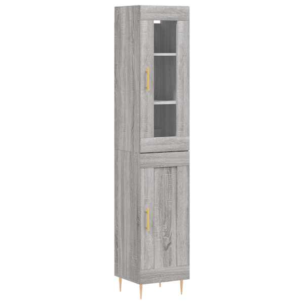 vidaXL k&otilde;rge kapp, hall Sonoma tamm, 34,5x34x180 cm, tehispuit
