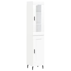 Skříň highboard bílá 34,5 x 34 x 180 cm kompozitní dřevo - obrázek 2