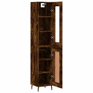 Skříň highboard kouřový dub 34,5 x 34 x 180 cm kompozitní dřevo - obrázek 4