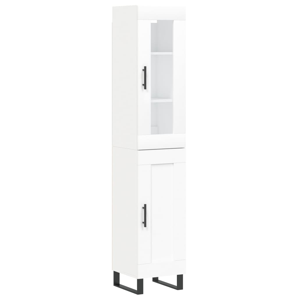 vidaXL Skříň highboard bílá 34,5 x 34 x 180 cm kompozitní dřevo