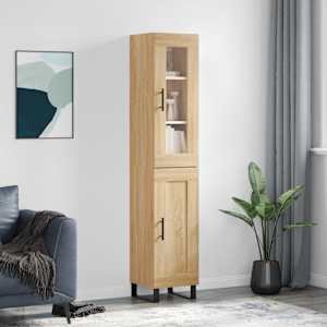 Skříň highboard dub sonoma 34,5 x 34 x 180 cm kompozitní dřevo - obrázek 1