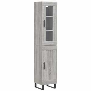 Skříň highboard šedá sonoma 34,5 x 34 x 180 cm kompozitní dřevo - obrázek 2