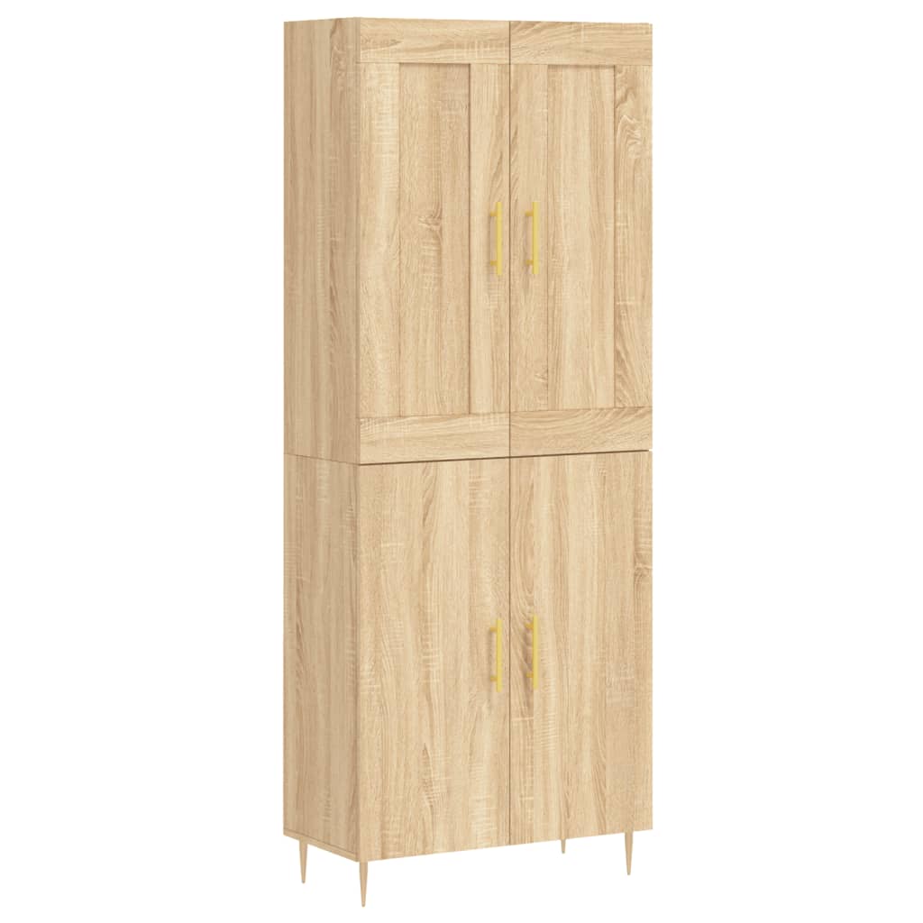 vidaXL Skříň highboard dub sonoma 69,5 x 34 x 180 cm kompozitní dřevo