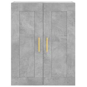Skříň highboard betonově šedá 69,5x34x180 cm kompozitní dřevo - obrázek 6