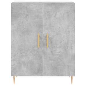 Skříň highboard betonově šedá 69,5x34x180 cm kompozitní dřevo - obrázek 8