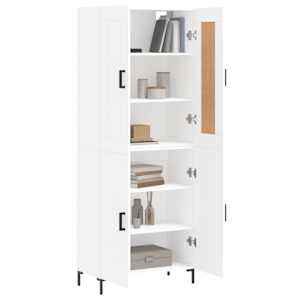 vidaXL Highboard Wei&szlig; 69,5x34x180 cm Holzwerkstoff