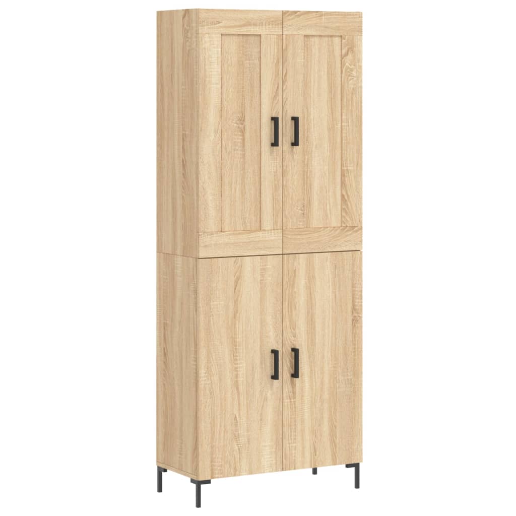 vidaXL Skříň highboard dub sonoma 69,5 x 34 x 180 cm kompozitní dřevo